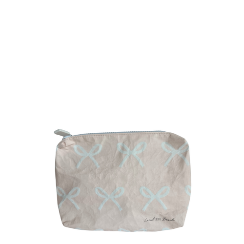 Blush Pink Bows Water Resistant Pouch