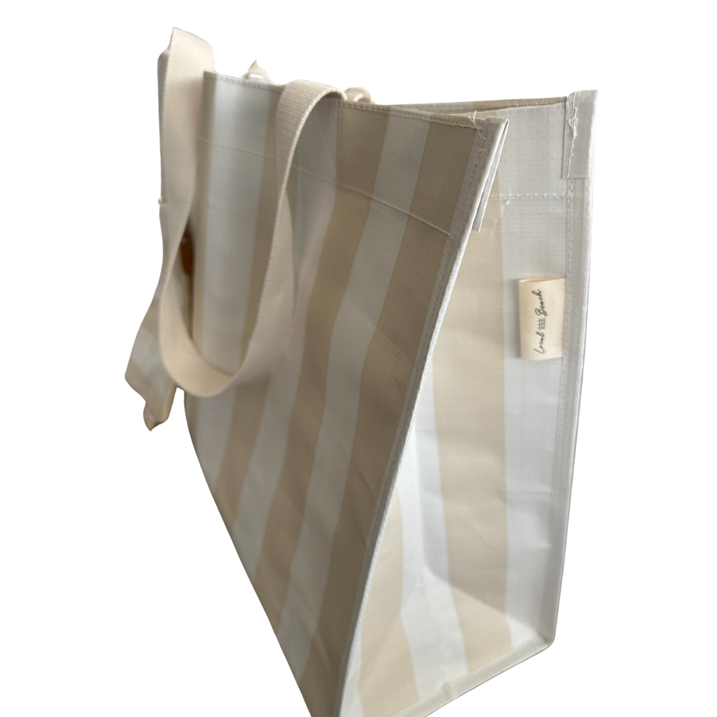 Thick Stripe XL All Day Bag with Matching Removable Pouch