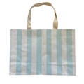 Thick Stripe XL All Day Bag with Matching Removable Pouch Blue