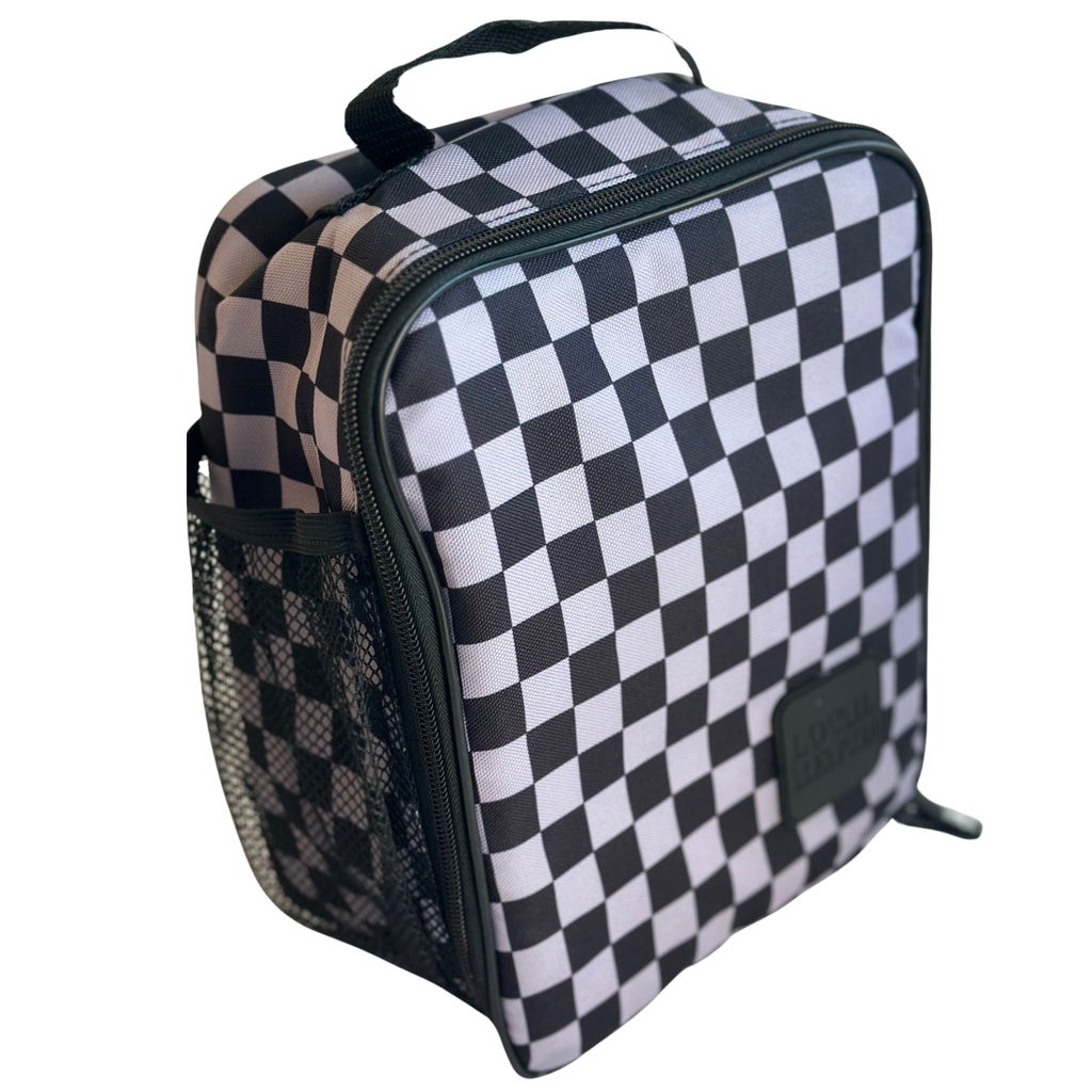 Grey/Black Checker Lunchbox