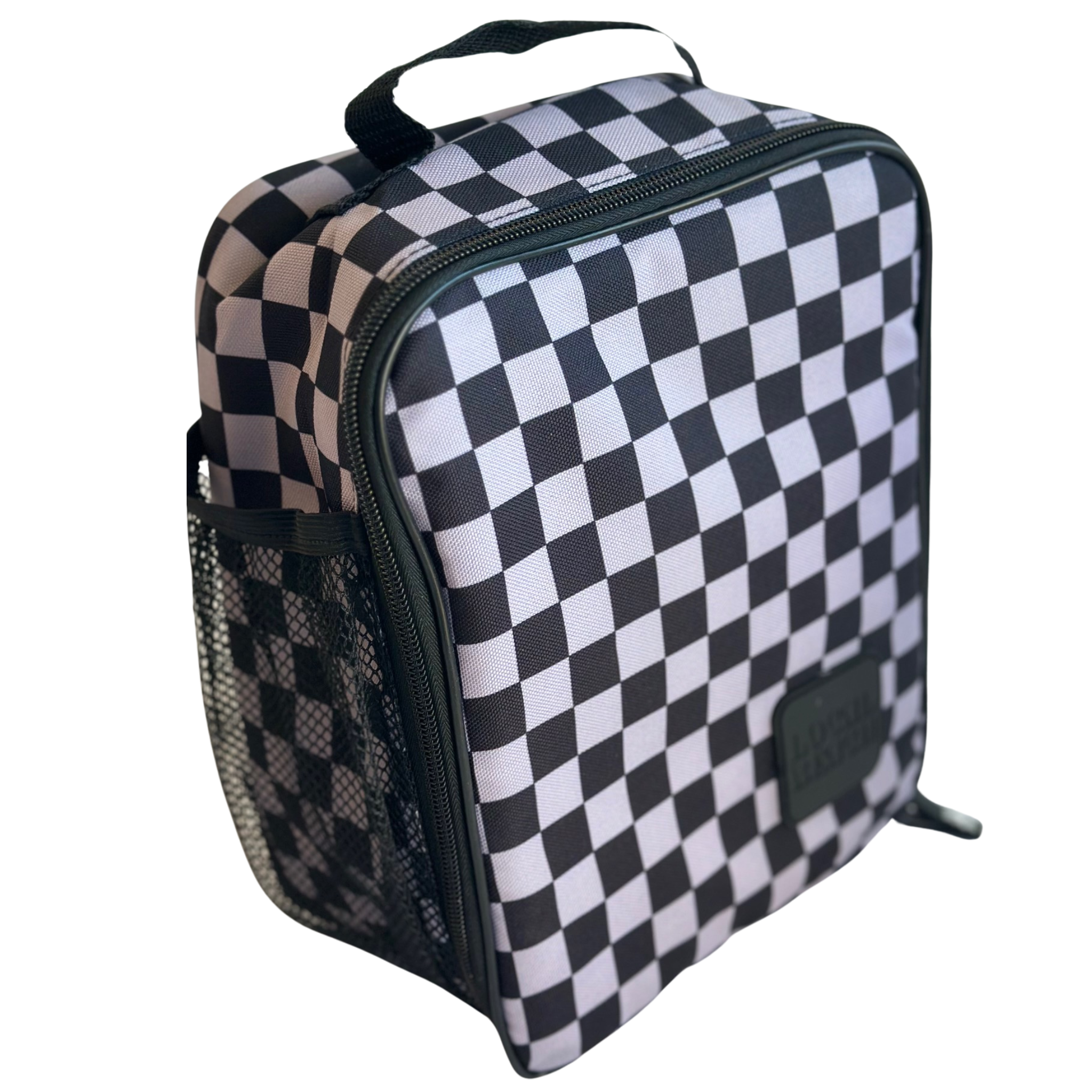 Grey/Black Checker Lunchbox