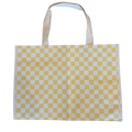 Checker XL All Day Bag with Matching Removable Pouch Golden