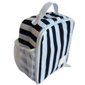Black/White Striped Lunchbox
