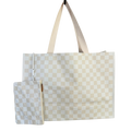 Checker XL All Day Bag with Matching Removable Pouch