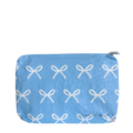 Blue Bows Water Resistant Pouch
