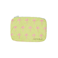 Yellow Neon Palms Water Resistant Tyvek Printed Pouch