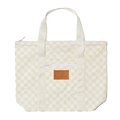 Sand Checker Tyvek Shoulder Tote