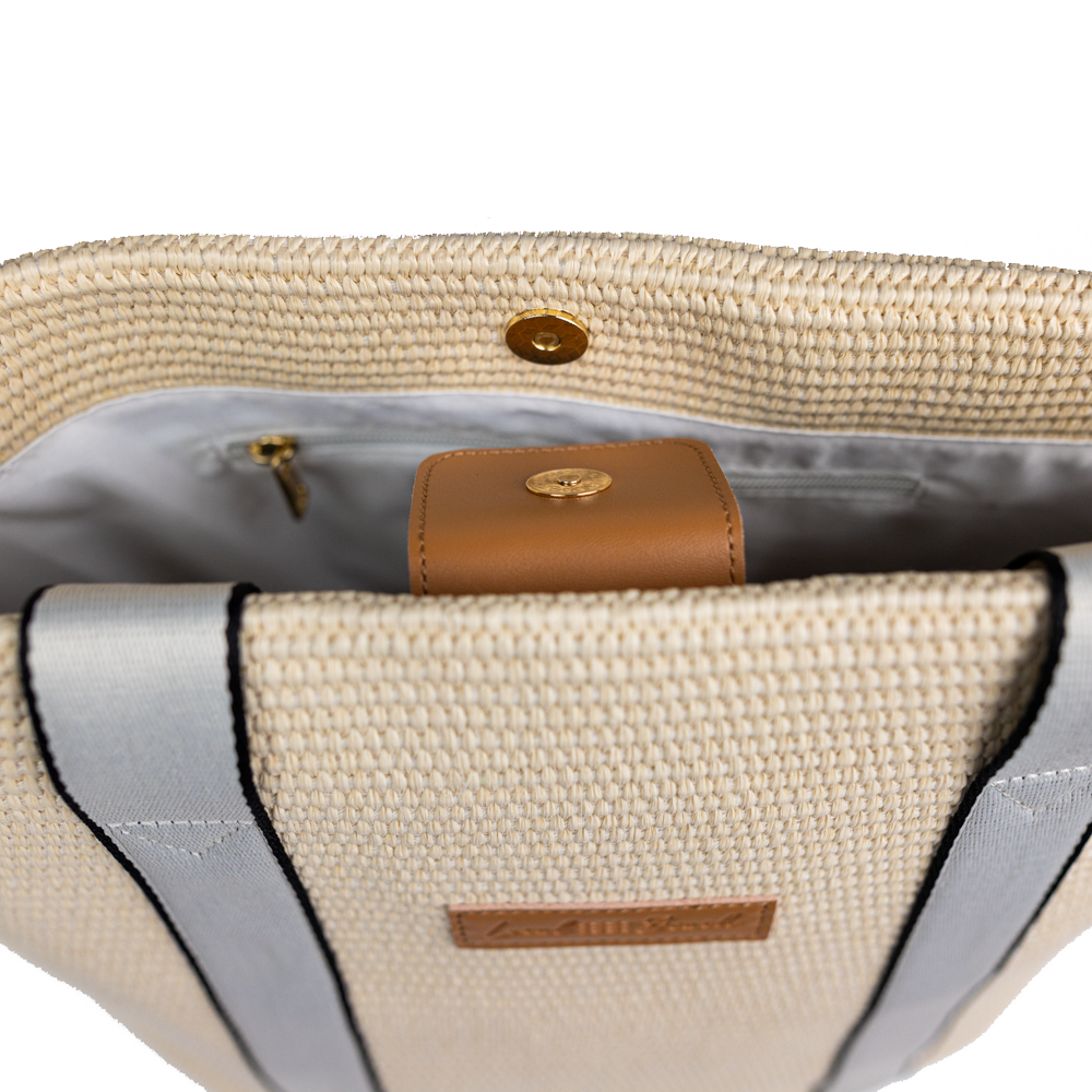 Local Beach Raffia Woven Tote